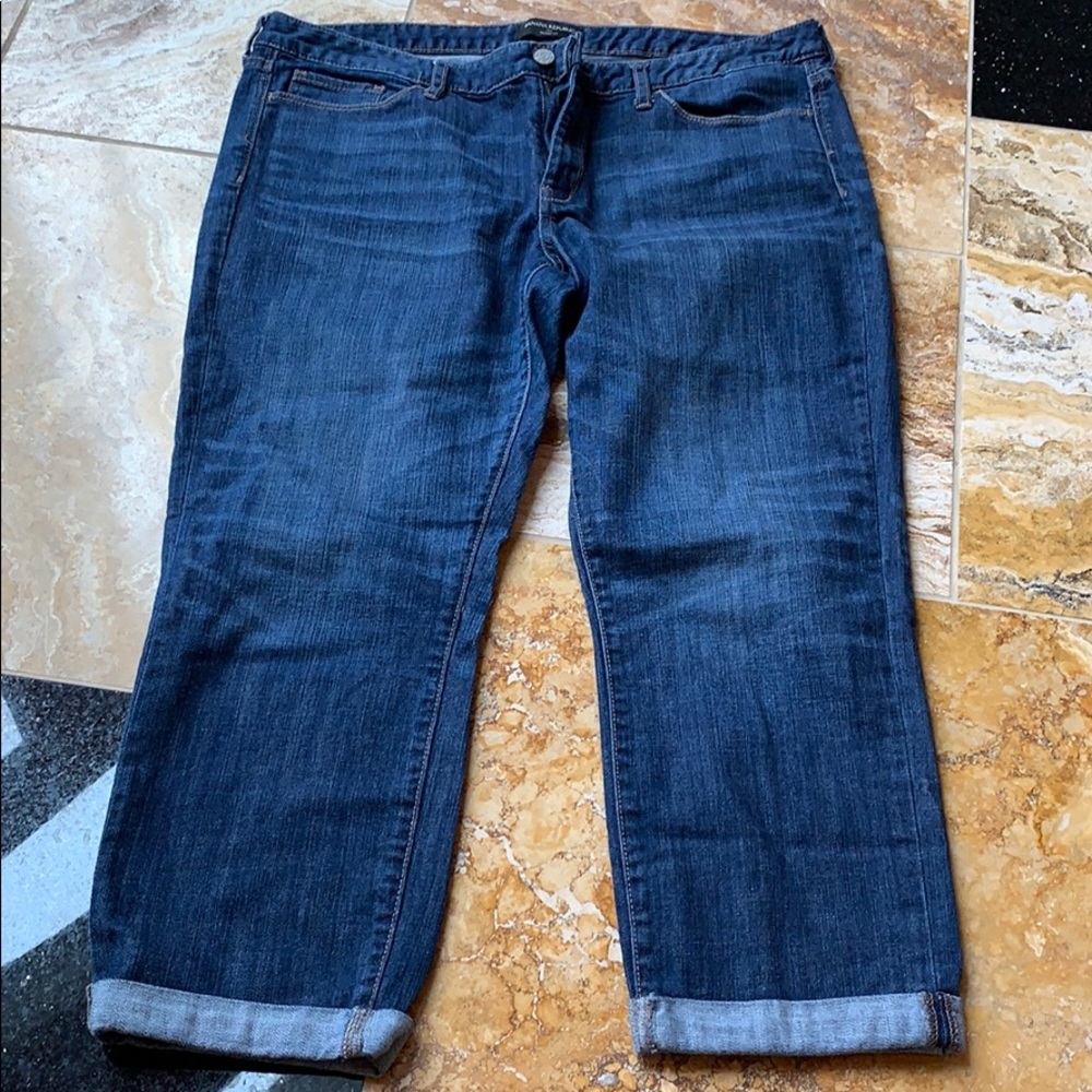 Banana Republic skinny fit/faded Capri/crop denim